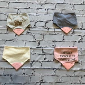 Baby bibs with teethers